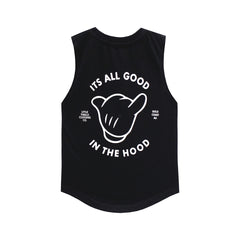 ITS ALL GOOD MUSCLE TEE SMALL PRINT